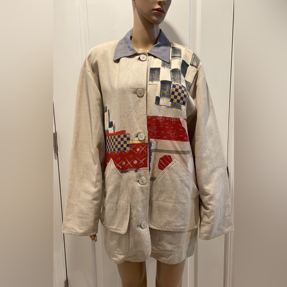 Vintage Canvasbacks Lutton And Horsfield Womens size S Blazer Art - Picture 5 of 7